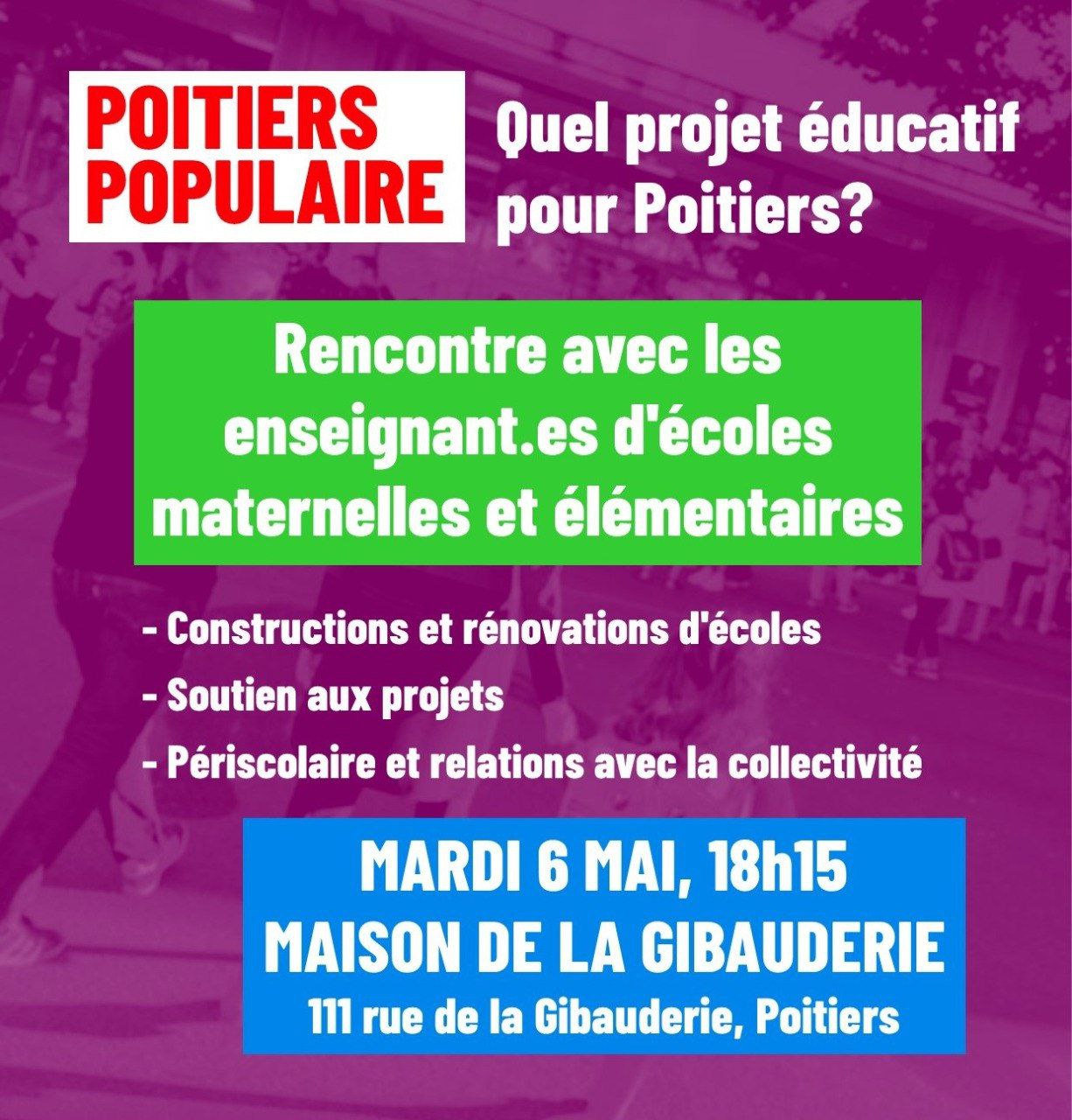 Quel projet éducatif pour Poitiers ?